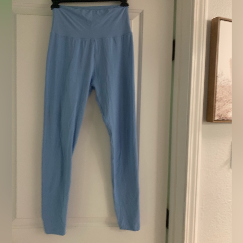 Light blue cotton leggings